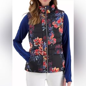 COPY - Obermeyer down vest, women’s small, in black floral